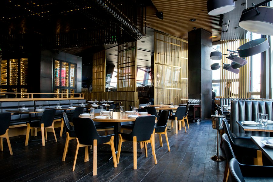 Professional dining setup